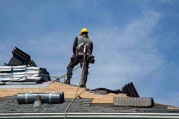 Professional Gutter Installation technician working in Convent Station, NJ